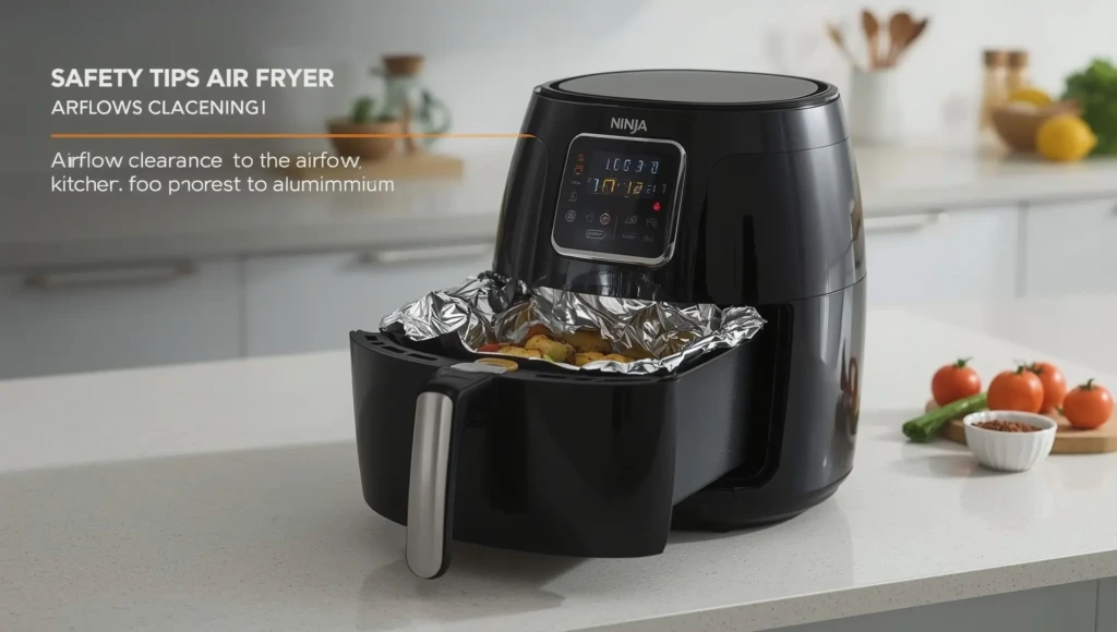 Air Fryer Ninja et Papier Aluminium