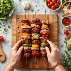 Assemblage des Brochettes