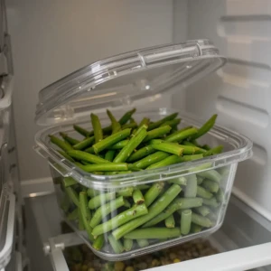 Conservation des haricots verts cuits au Air Fryer