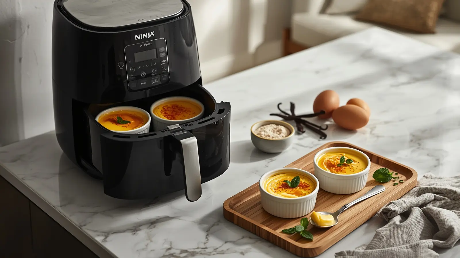 Crème aux Œufs au Air Fryer Ninja