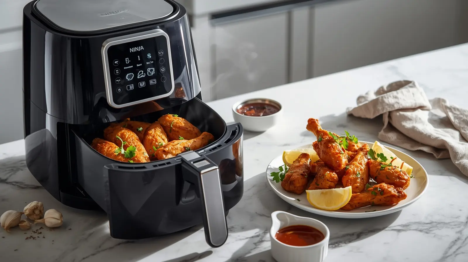 Cuisson des Ailes de Poulet au Air Fryer Ninja