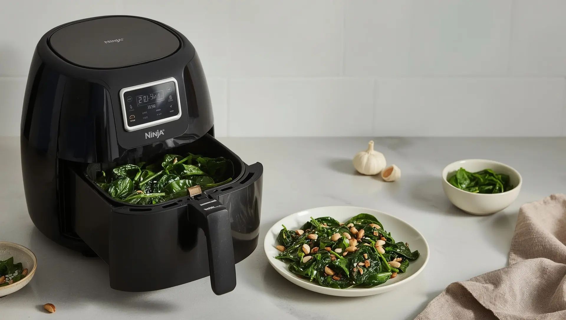 Épinards au Air Fryer Ninja