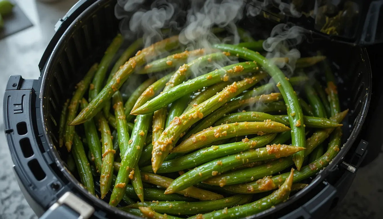 Haricots verts cuits au Air Fryer Ninja