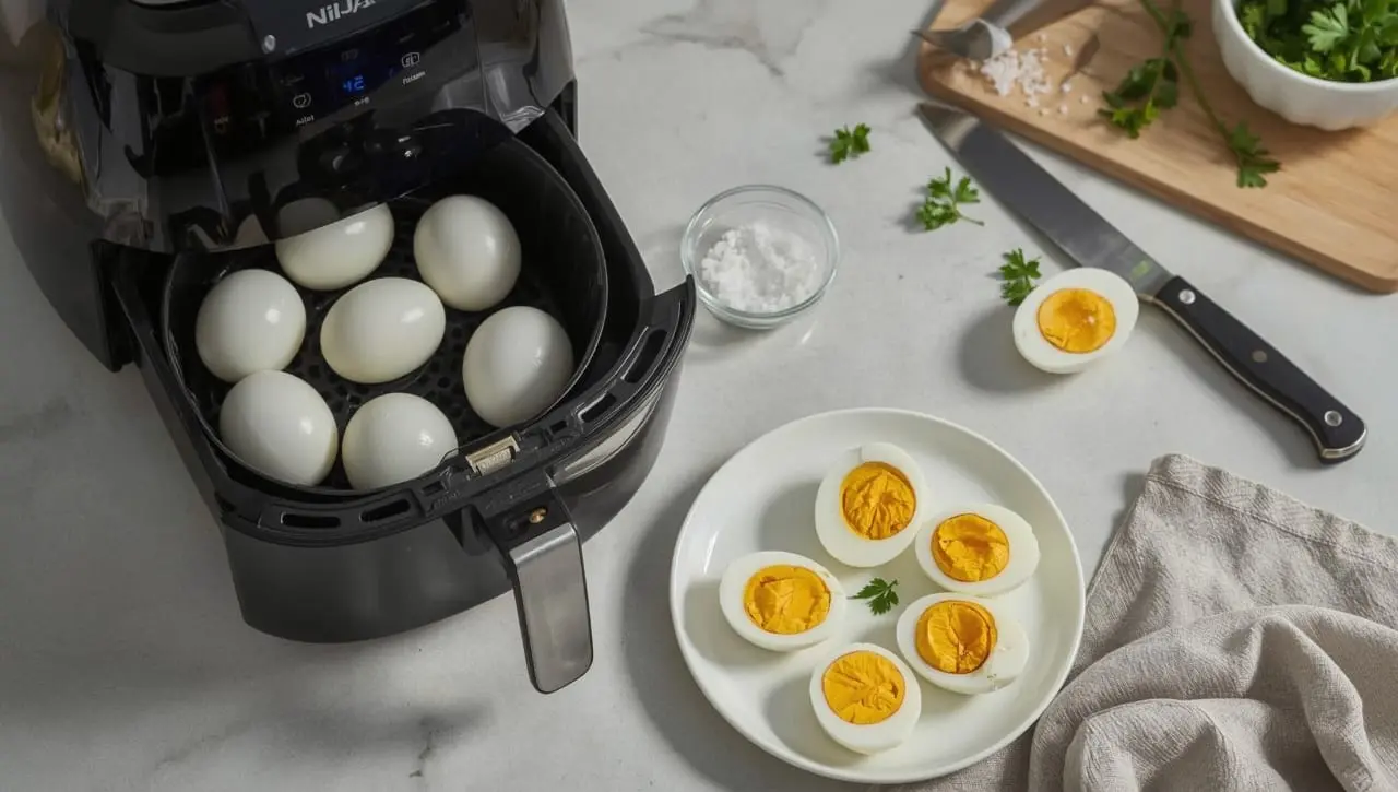 Œuf Cuit Dur au Air Fryer Ninja