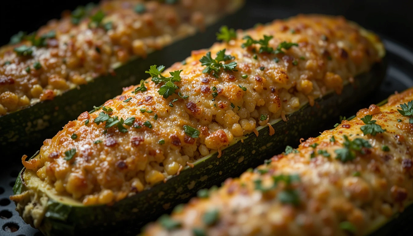 Courgette Farcie au Air Fryer Ninja