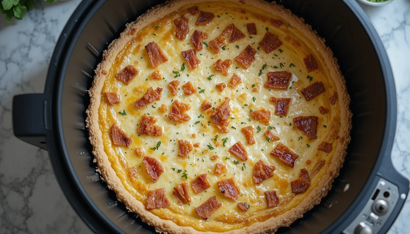 quiche sans pâte air fryer ninja