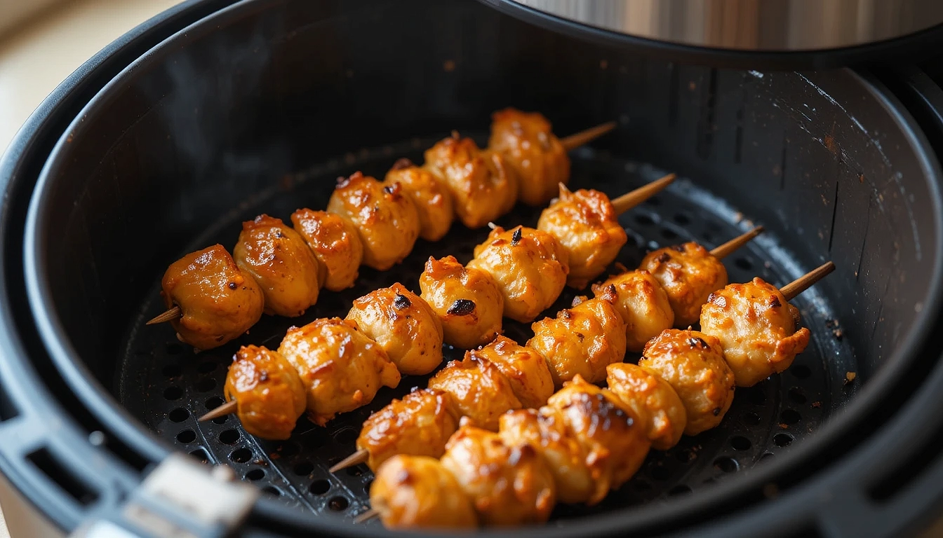 Brochettes apéritives au Air Fryer Ninja