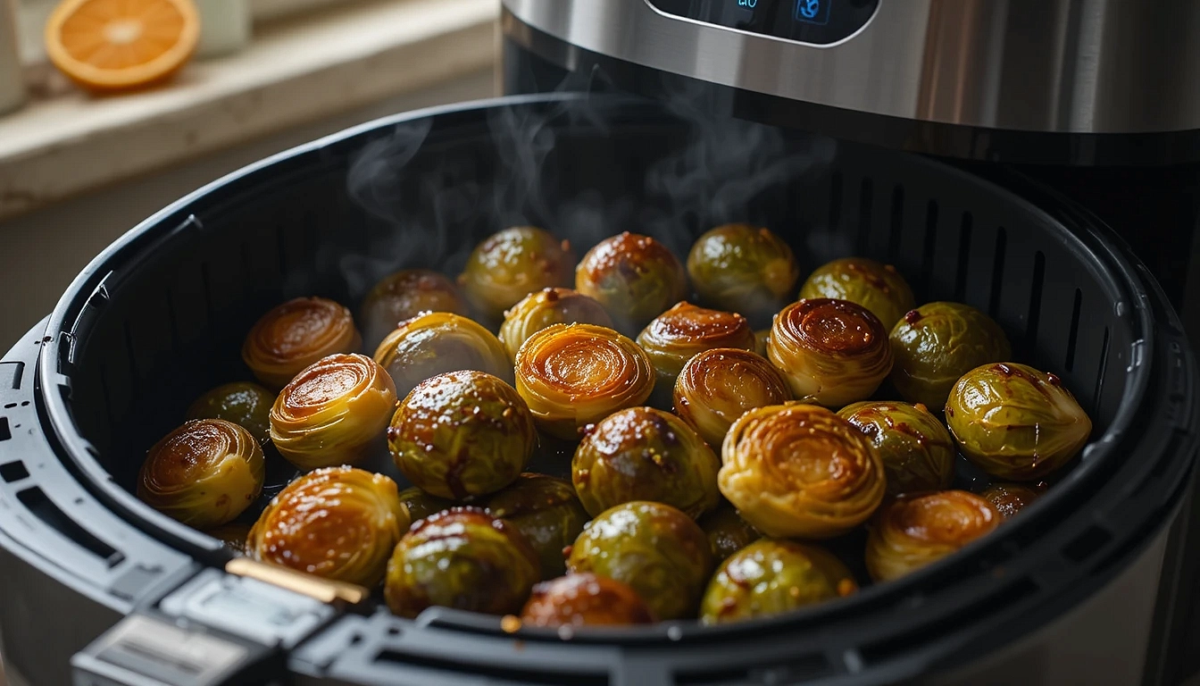 Choux de Bruxelles caramélisés au Air Fryer Ninja