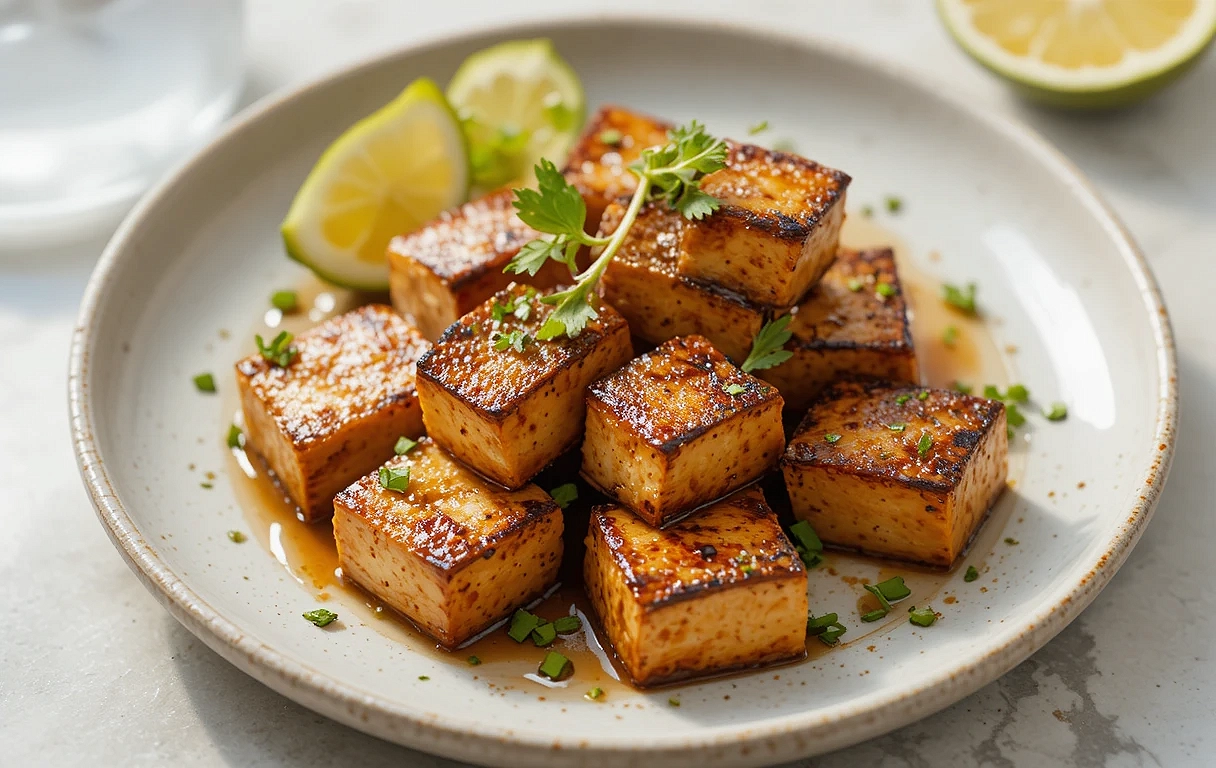 Tofu mariné Air Fryer Ninja