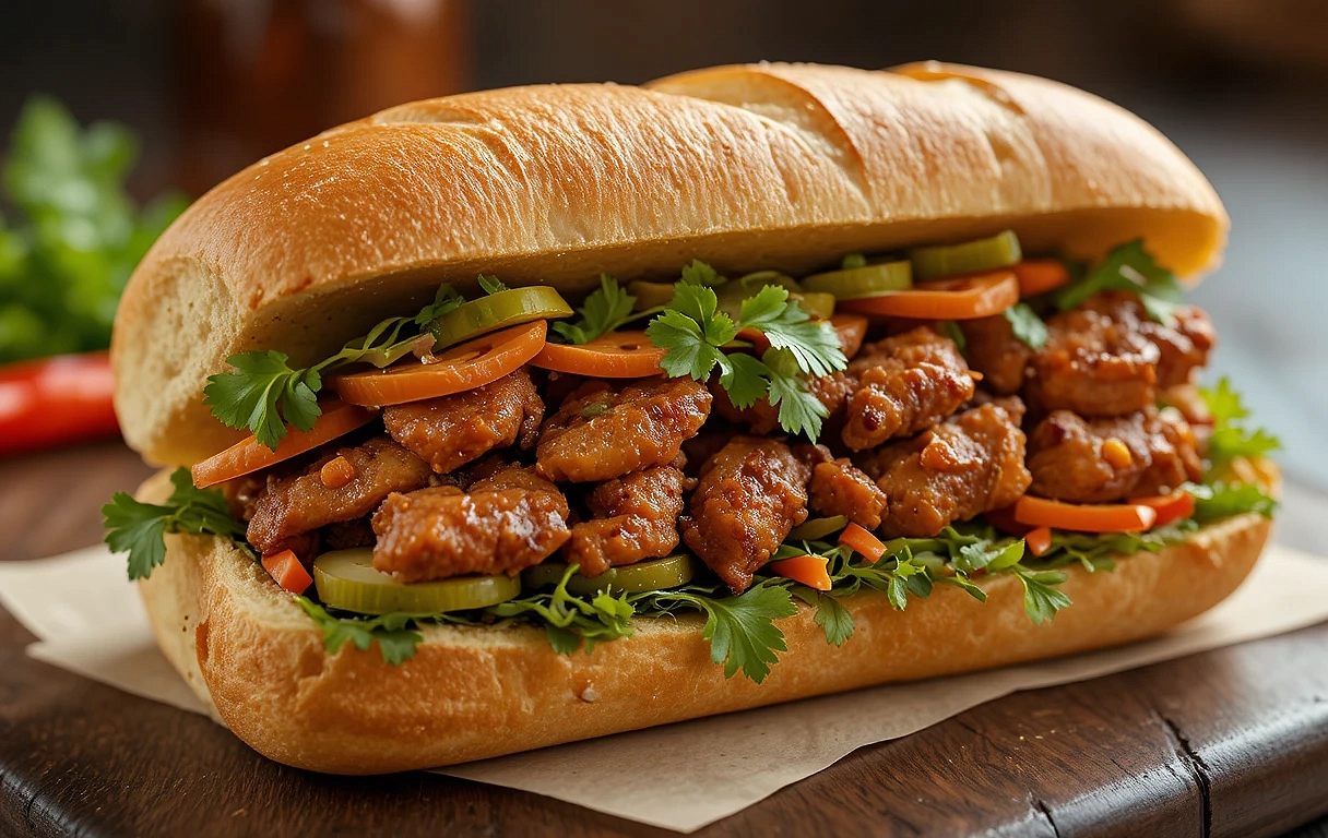 Bánh mì garniture Air Fryer