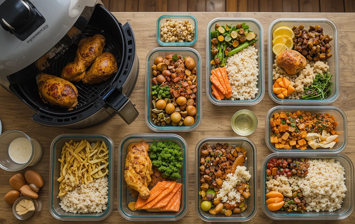 Repas Air Fryer à Préparer le Dimanche