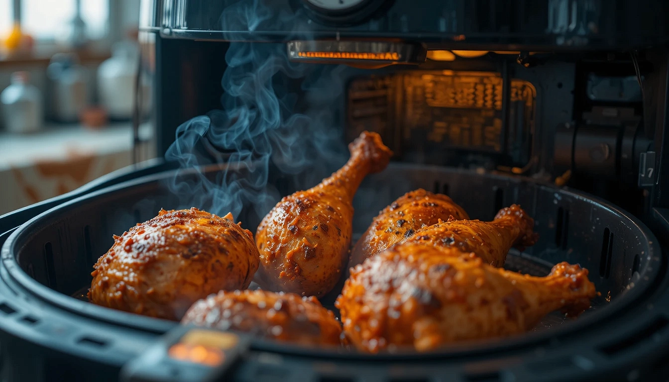 Cuisses de poulet marinées à l'air fryer
