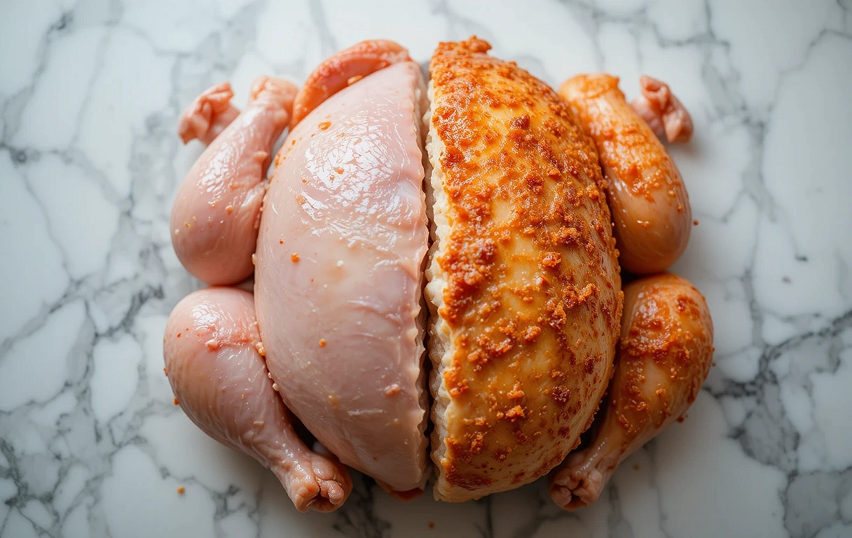 peau de poulet croustillante à l'air fryer